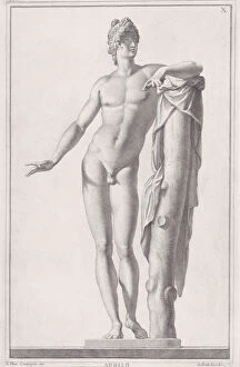 Laurel Wreath Collection: Statue of Apollo, 1734. Creator: Giovanni Battista Jacoboni