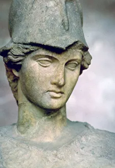 Louvre Prints: Statue of Athena a la Ciste (Athena with a helmet). Artist: Cephisodotus