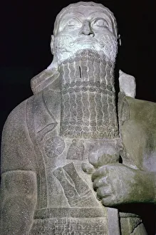 Babylonia Prints: Statue of the Babylonian King Shalmaneser III