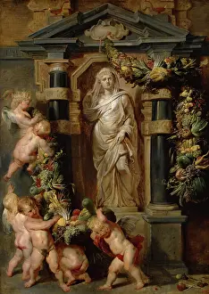 Rubens Sir Peter Paul Prints: Statue of Ceres, 1615. Creator: Peter Paul Rubens