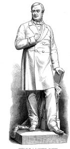 Philanthropist Prints: Statue of Dr. S. T. Chadwick, at Bolton, by C. B. Birch, 1873. Creator: Unknown