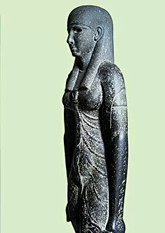 Egyptian Art Gallery: Statue of the goddess Isis, mother of Egyptian mythology
