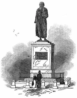 Johannes Gallery: Statue of Gutemburg, at Mayence, 1845. Creator: Unknown