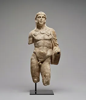 Limestone Prints: Statue of Herakles, 2nd-1st century B.C. Creator: Unknown