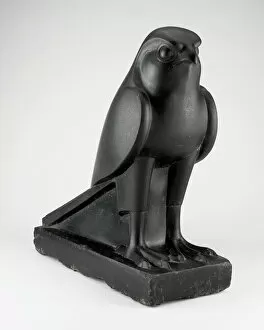 Falcon Collection: Statue of Horus, Egypt, Ptolemaic Period (332-30 BCE). Creator: Unknown