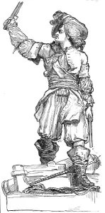 Bart Collection: Statue of Jean Bart, at Dunkerque, 1845. Creator: Unknown