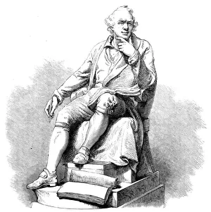 Physiologist Prints: Statue of John Hunter, by H. Weekes, R