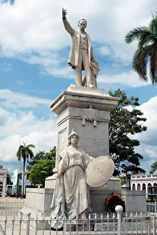 National Hero Prints: Statue of Jose Marti in the park in the city centre