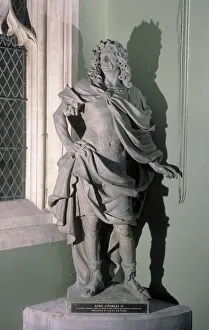 Quellinus Prints: Statue of King Charles II, 17th century. Artist: Artus Quellinus I