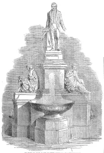 Temperance Prints: Statue of the late Joseph Sturge at Birmingham, 1862. Creator: Unknown