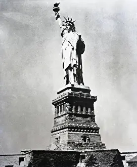 Island Prints: Statue of Liberty, New York City, c1955. Creator: Arthur Charles Kirby Ware