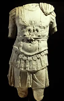 Griffin Prints: Statue of a Man in Armor, late 2nd century. Creator: Unknown