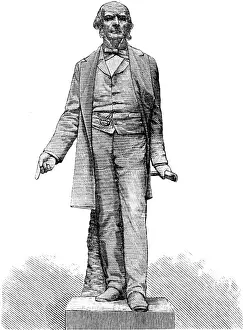 Edward Onslow Ford Prints: Statue of Mr. Gladstone at the City Liberal Club, 1883. Creator: Unknown