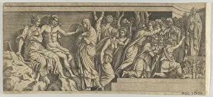 Goddesses Prints: Statue of Niobe and her Worshippers