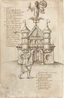 Instructions Prints: The Statue of Opportunity and the Passer-by [fol. 8 recto], c. 1512 / 1515