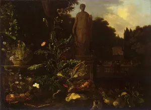 Time Prints: Statue in a Park, 1677. Creator: Nicolaes de Vree