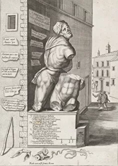Posters Collection: Statue of Pasquin in the House of Cardinal Ursino, Published after 1582