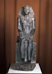 19th Century Bc Prints: Statue of the Pharaoh Amenemhat III, 19th century BC