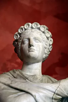 Statue of Polyhymnia, Muse of Sacred Song, Oratory, and Singing