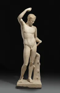 Praxiteles Prints: Statue of a Pouring Satyr, A.D. 81-96. Creator: Unknown