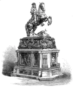 Savoie Carignan Francois Eugene De Prints: Statue of Prince Eugène at Vienna, 1865. Creator: Unknown