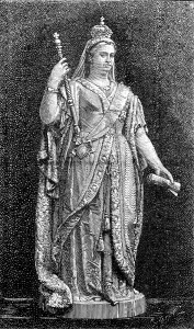 Fontana Prints: Statue of the Queen, for Government Offices