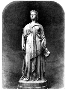 Harden Sidney Melville Prints: Statue of Queen Victoria in the New Townhall, Leeds, 1858. Creator: Walmsley