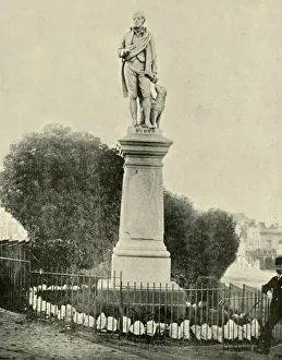Burns Prints: Statue of Robert Burns, Ballarat, 1901. Creator: Unknown