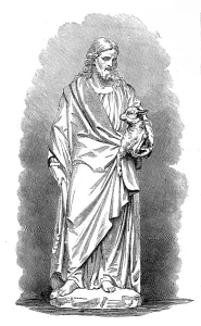 Disability Prints: Statue of our Saviour, by a deaf and dumb artist, 1880. Creator: Unknown