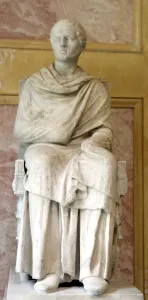 Statue of a seated philosopher, 1st century