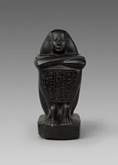 Arms Folded Gallery: Statue of Shebenhor, Egypt, Late Period, Dynasty 26 (664-525 BCE). Creator: Unknown