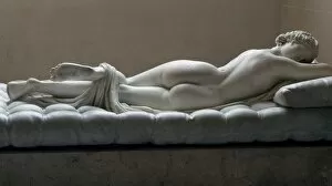 Marble Collection: Statue of a sleeping Hermaphrodite