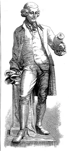 Manufacturer Prints: Statue of Wedgwood at the Wedgwood Memorial Institute, Burslem, 1873. Creator: Unknown