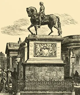 William Iii King Of England Gallery: The Statue of William III, 1898. Creator: Unknown