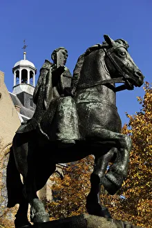 Statue of Willibrord, Utrecht, Netherlands, 2013. Creator: LTL