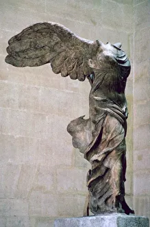 Louvre Prints: Statue of the winged Nike of Samothrace, 2nd century BC