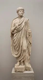 Young Prints: Statue of the Young Nero Wearing a Toga, c50 CE. Creator: Unknown