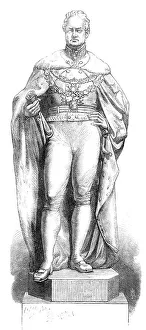 Stocking Prints: Statues of the kings in Westminster Hall: William IV. 1868. Creator: Unknown