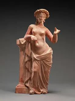 Pheidias Prints: Statuette of Aphrodite Leaning on a Pillar, 250-200 BC. Creator: Unknown