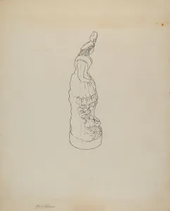 Statuette, c. 1939. Creator: Yolande Delasser