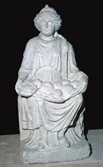Alesia Gallery: Statuette of a Celtic mother-goddess