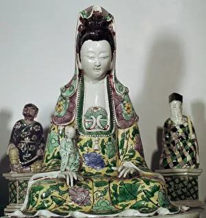 Immortal Prints: Statuette Chinese of Kuan-Yin, 17th century