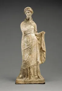 Statuette of a Draped Female Figure, 4th-3rd century BC. Creator: Unknown