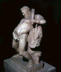 Alcoholic Collection: Statuette of a drunken Hercules from the Roman town of Herculaneum