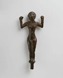 Arms Raised Prints: Statuette of a Female Figure, 6th-5th century BC. Creator: Unknown
