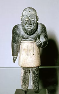 Statuette of the genie La Balafre, Bactrian, end of 3rd to the start of 2nd millenium BC