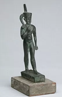Ptolemaic Period Collection: Statuette of the God Harpocrates, Egypt, Late Period-Ptolemaic Period (664-30 BCE)