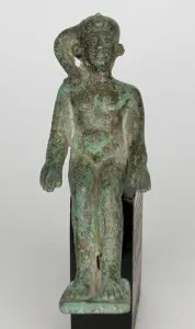 Statuette of the God Harpocrates, Egypt, Late Period-Ptolemaic Period (about 1069-30 BCE)