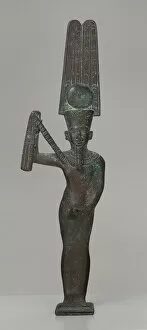 Statuette of the God Min, Egypt, Late Period, Dynasties 26-31 (664-332 BCE)