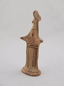 Archaic Collection: Statuette of a Goddess, 600-580 BCE. Creator: Unknown